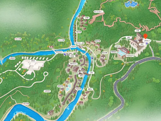 武都结合景区手绘地图智慧导览和720全景技术，可以让景区更加“动”起来，为游客提供更加身临其境的导览体验。